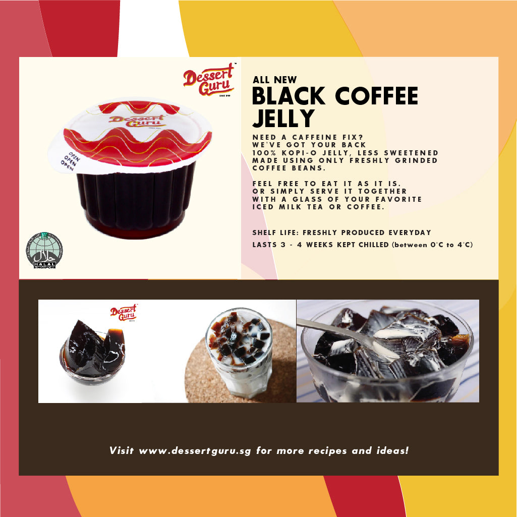 Black Coffee Jelly (6 CUP PACK)